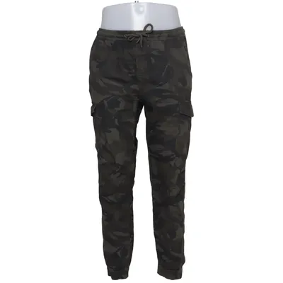 Pantalon cargo (Vert) de Denim Day Coton, Élasthane