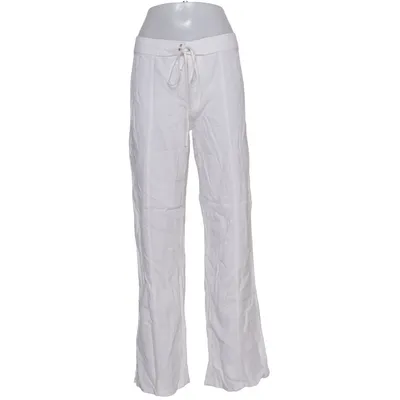 Palazzo pants (White) from Mango Linen, Viscose