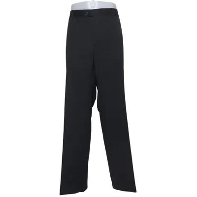 Pantalon de costume (Noir) de Big Fashion Élasthane, Polyester, Laine