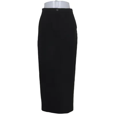 Jupe longue (Noir) de Sportmax by MaxMara Polyester, Viscose, Laine