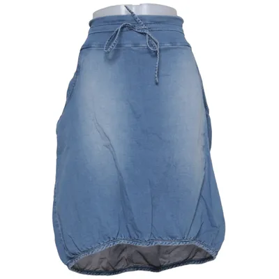Jeansnederdel (Blå) fra House of Lola Bomuld, Elastan, Polyester