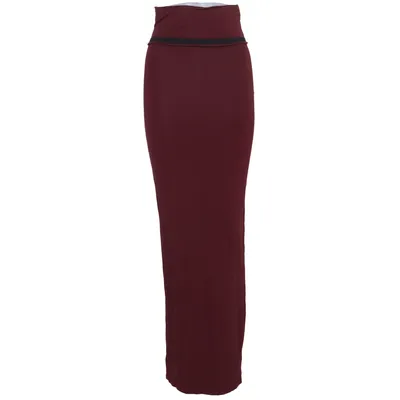 Långkjol (Röd) från Gina Tricot Elastan, Viskos