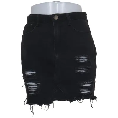 Jeansnederdel (Sort) fra Boohoo Blue