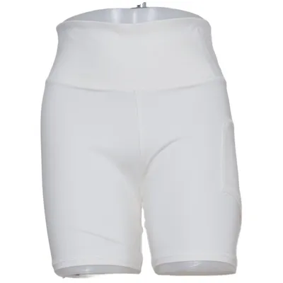 Short de compression (Blanc) de Peachy Élasthane, Polyester