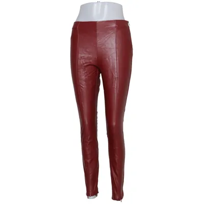 Leren broek (Rood) van Zara