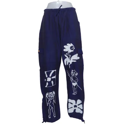 Cargo pants (Blue, White)