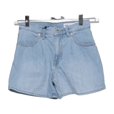 Denim shorts (Blauw) van Zara Katoen, Linnen