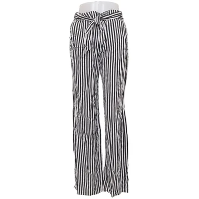Palazzo broek (Zwart, Wit) van Mango Basics Viscose