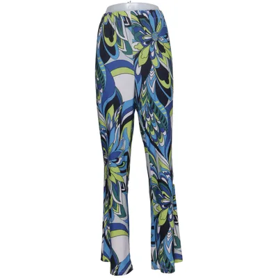 Broek (Blauw, Groen, Meerkleurig) van Yoek Elastaan, Polyester