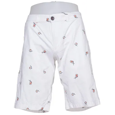 Shorts (White, Multicolored) from Reserved Cotton