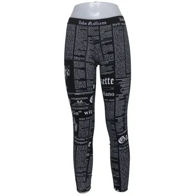 Leggings (Sort, Hvid) fra John Galliano Bomuld, Elastan