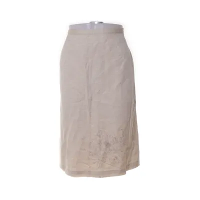Nederdel (Beige) fra Créton Acetat, Linned, Silke