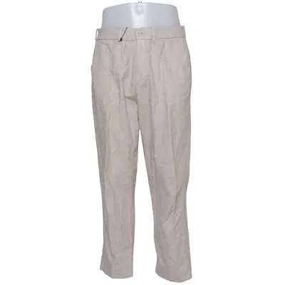 Pantalon (Beige) de Abercrombie & Fitch Coton, Élasthane, Lin