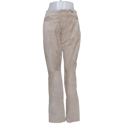 Leren broek (Beige) van Roco Baroco Leer, Polyester, Suède