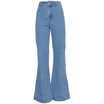 Jeans (Blå) från Cindy H Bomull, Elastan, Polyester