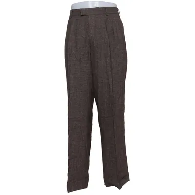 Jakkesætsbukser (Brun) fra H&M ATELIER Elastan, Linned, Viscose, Uld
