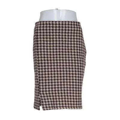 Skirt (Brown, Beige) from Transfer Polyamide, Wool