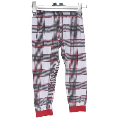 Pyjamasbyxor (Vit, Svart, Röd) från Merry Christmas Bomull