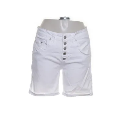 Denim shorts (Wit) van Chica London Katoen, Elastaan