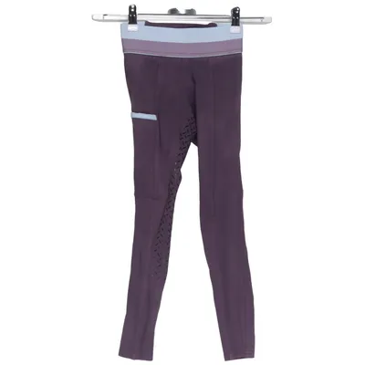 Pants (Purple) from Equilibre Elastane, Polyamide, Viscose