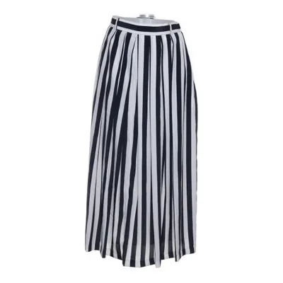 Maxi nederdel (Sort, Hvid) fra Q-Con Polyester