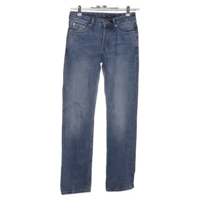 Spijkerbroek (Pin Mid Straight Jeans) van Weekday Katoen