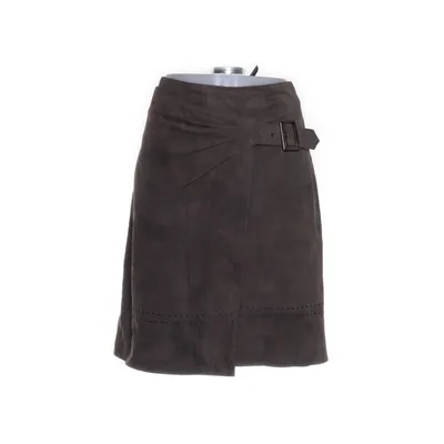 Läderkjol (Brun) från René Lezard Skinn, Polyester