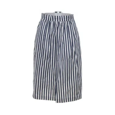 Rok (Blauw, Wit) van Zara Woman Katoen, Polyester