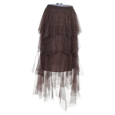 Skirt (Brown, Multicolored) from Aikha Polyester