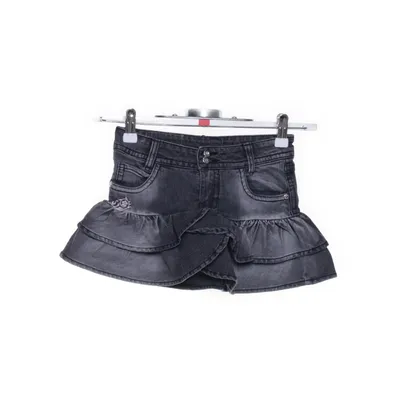 Jeanskjol (Grå) från Lindex Kids Bomull, Elastan, Polyester