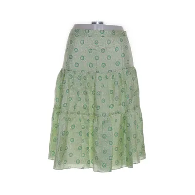 Rok (Groen, Beige) van Banana Republic Acetaat, Zijde