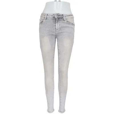 Jeans (Grå) fra Re-Dress Bomuld, Elastan, Viscose