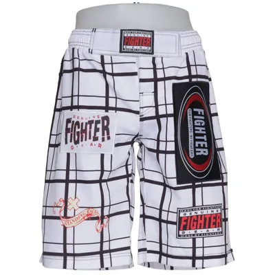 Kampfsporthose (Weiß, Schwarz, Mehrfarbig) von Genuine Fighter Gear Polyester