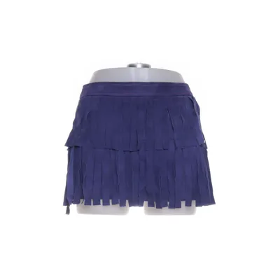 Leren rok (Blauw) van Stand Studio Suède