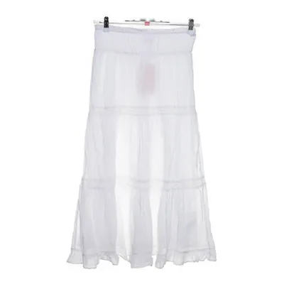 Maxi rok (Wit) van Gina Tricot Organisch katoen