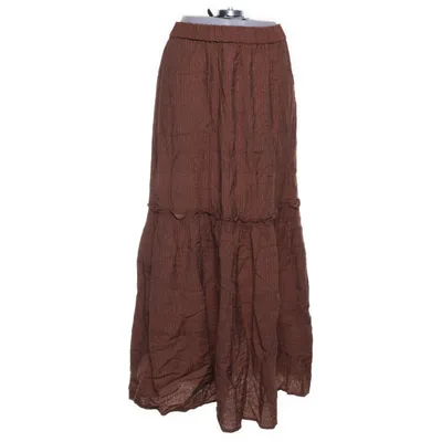 Jupe longue (Marron) de Lindex Coton, Polyamide, Viscose