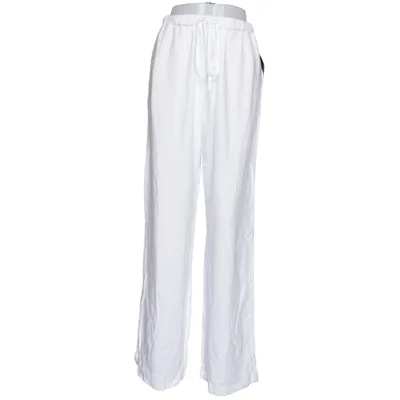 Pantalon patte d'éléphant (Blanc) de NA-KD Coton, Lin, Viscose