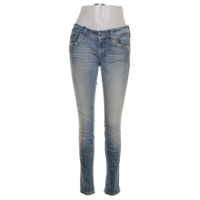Jeans (Blå) från Miss Me Bomull, Elastan