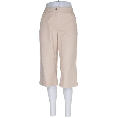 Driekwart broek (Beige) van Basic Line Katoen, Elastaan