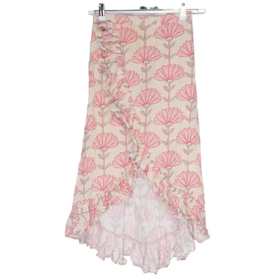 Jupe portefeuille (Beige, Rouge, Vert) de Hema Lin, Viscose