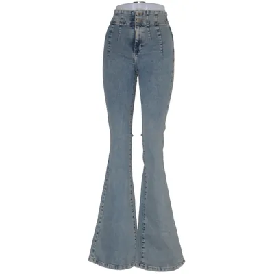 Jeans (Onlhush Ex Hw Corsage Flare) från ONLY Blue Denim Bomull