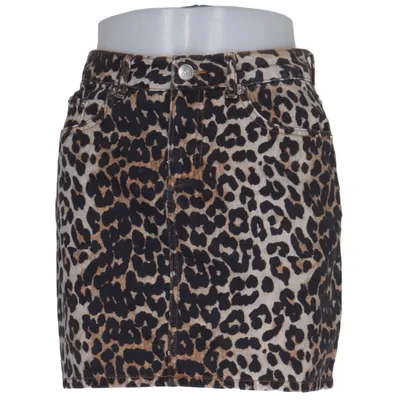 Jupe en jean (Marron, Noir) de Ganni Coton