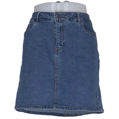 Jeansnederdel (Blå) fra Vero Moda Denim Bomuld, Elastan, Polyester