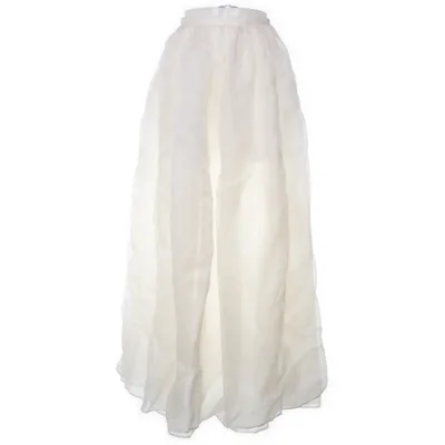 Maxi skirt (Beige) from Giorgio Armani Nylon, Silk