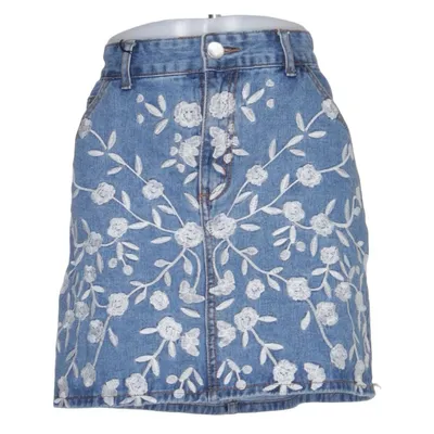 Jupe en jean (Bleu, Blanc) de Glamorous Coton