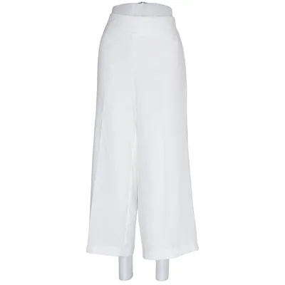 Pantalon patte d'éléphant (Blanc) de Reserved Polyester