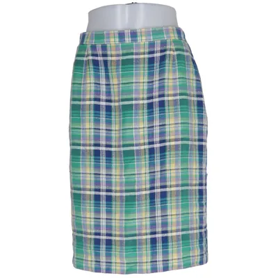 Nederdel (Grøn, Blå, Gul) fra Frankenwälder Acetat, Linned, Polyester, Viscose