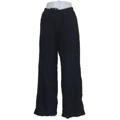 Pants (Black) from Bershka Linen, Viscose