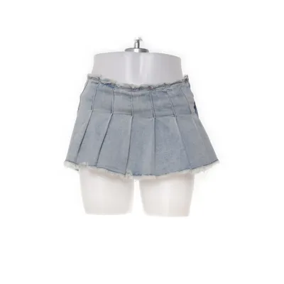 Skort (Blue) from Edikted Cotton, Elastane
