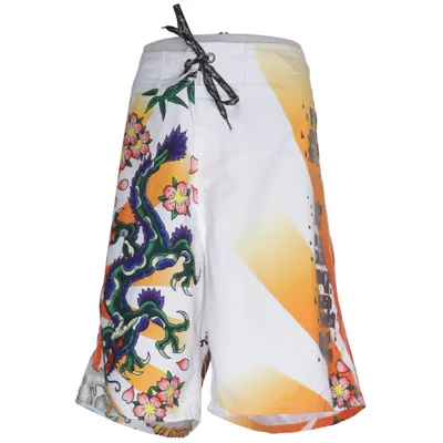 Badshorts (Vit, Flerfärgad) från Ed Hardy Polyester